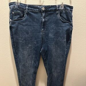 City Chic Dark Wash Blue Jeans